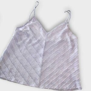 Free People Womens‎ Camisole Sz Small Lavender Chiffon Straps V neck Intimately